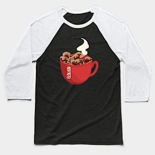 Great Coffee Wave Baseball T-Shirt